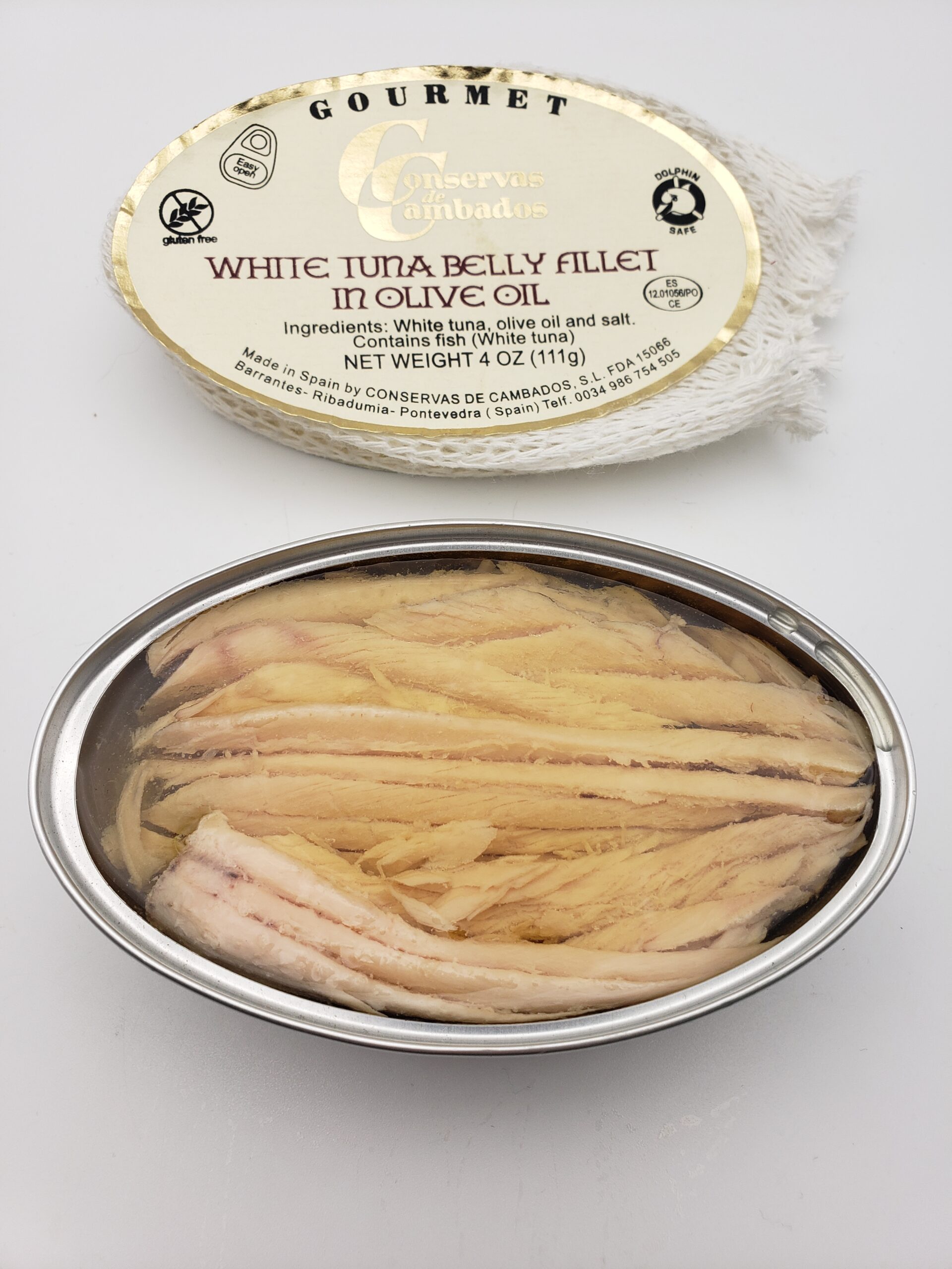 Conservas de Cambados White Tuna Belly Fillets (Ventresca) in Olive Oil