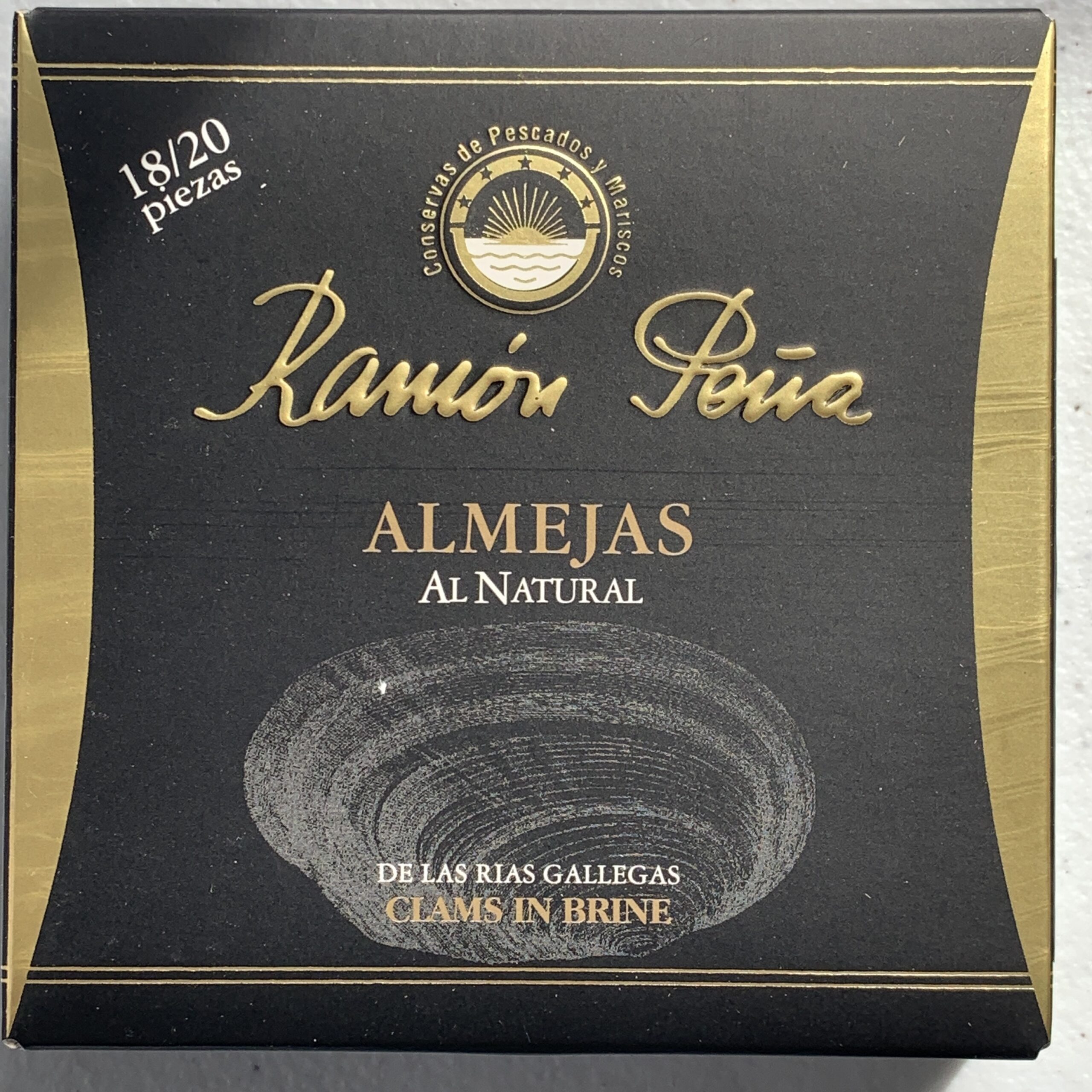 Ramón Peña Clams (Almejas) in Brine 18/20, Gold Line - RTG.fish ...
