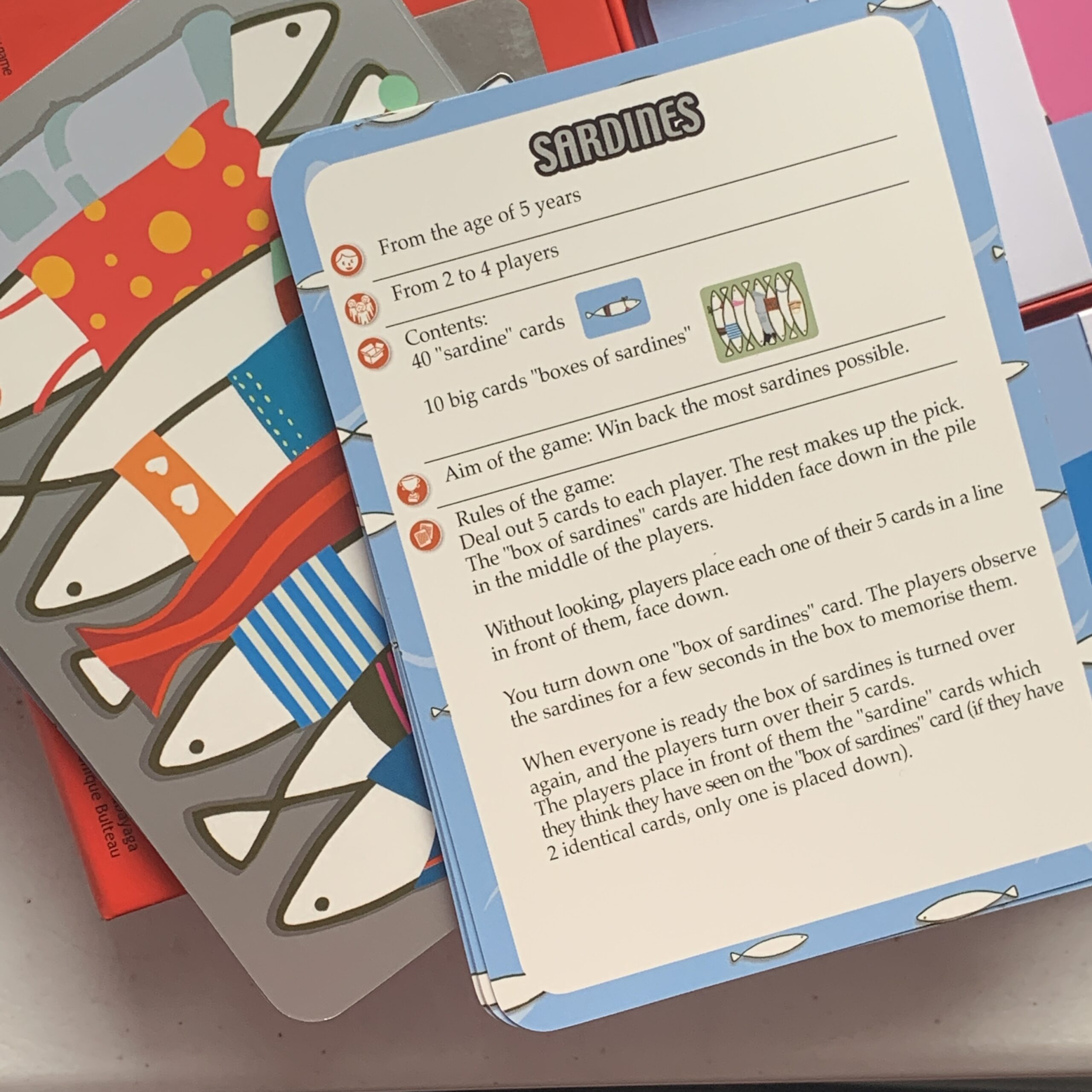 Sardines Card Game Rainbow Tomatoes Garden