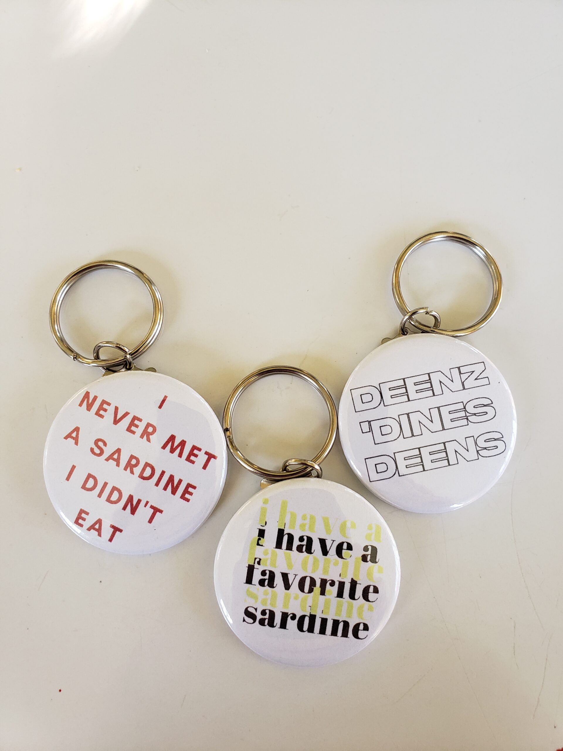 Sardine Keychains Rainbow Tomatoes Garden LLC