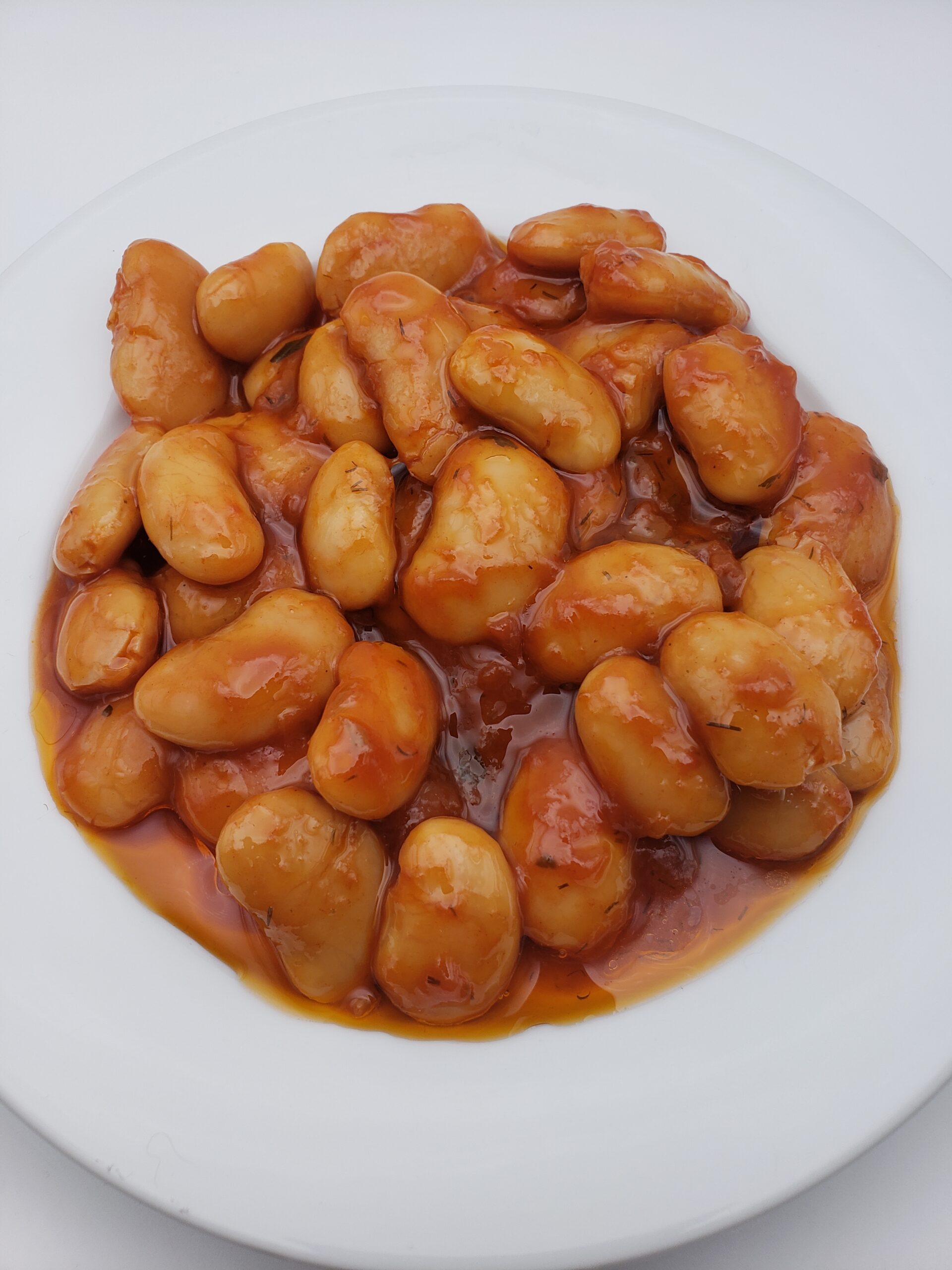 Palirria Gigantes White Beans in Tomato Sauce Rainbow Tomatoes Garden