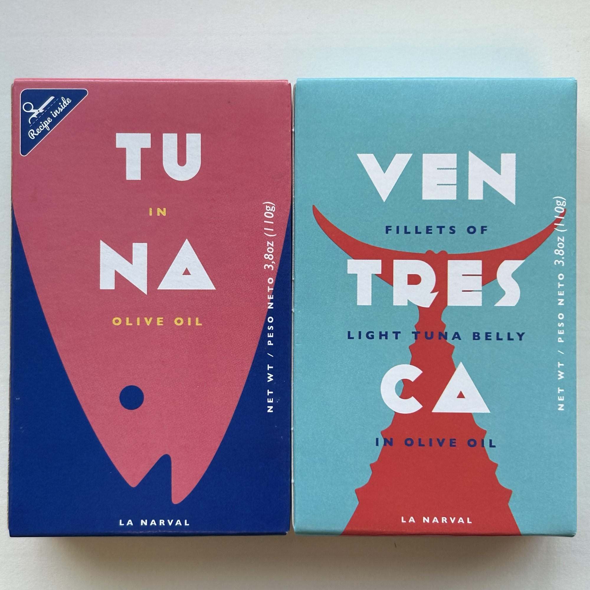 Side by Sides Yellowfin Tuna Loin and Yellowfin Tuna Ventresca (Belly