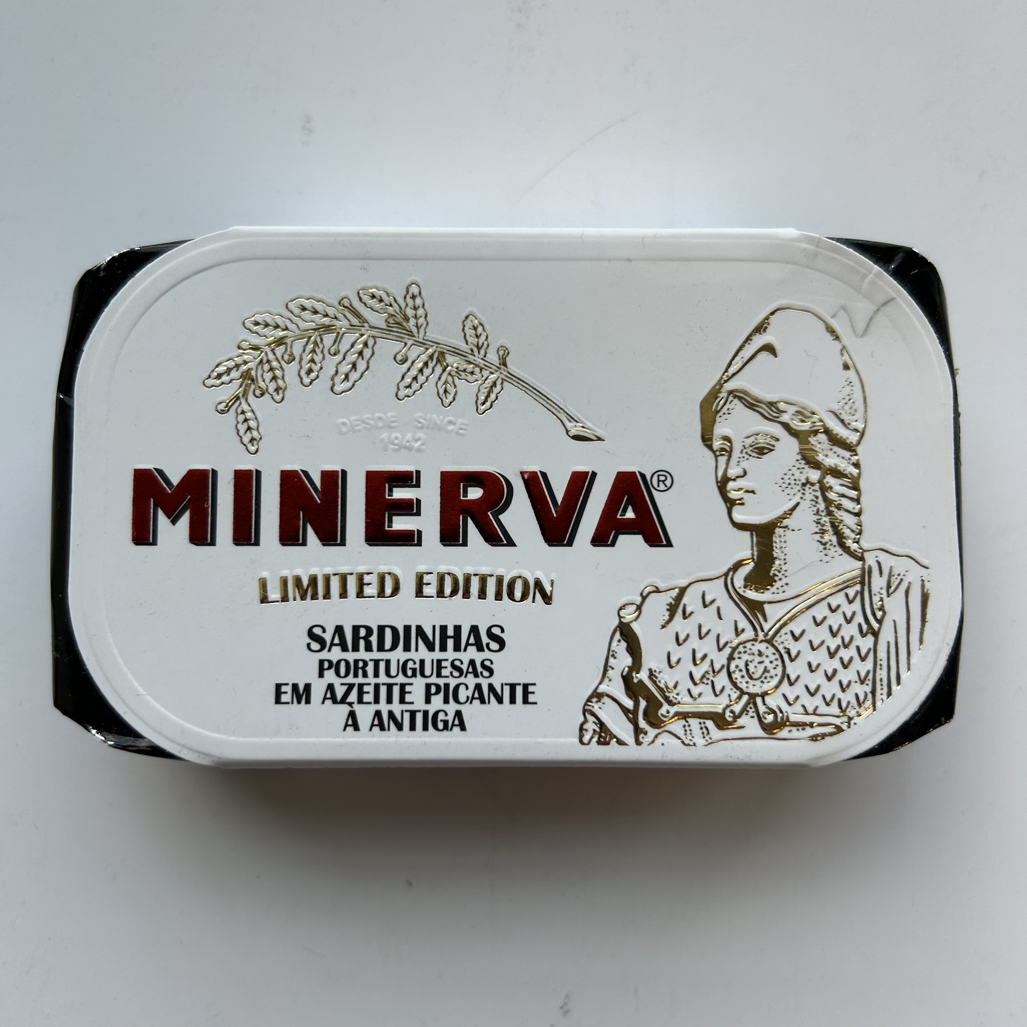 Minerva Limited Edition Sardines in Spiced Olive Oil, Traditional